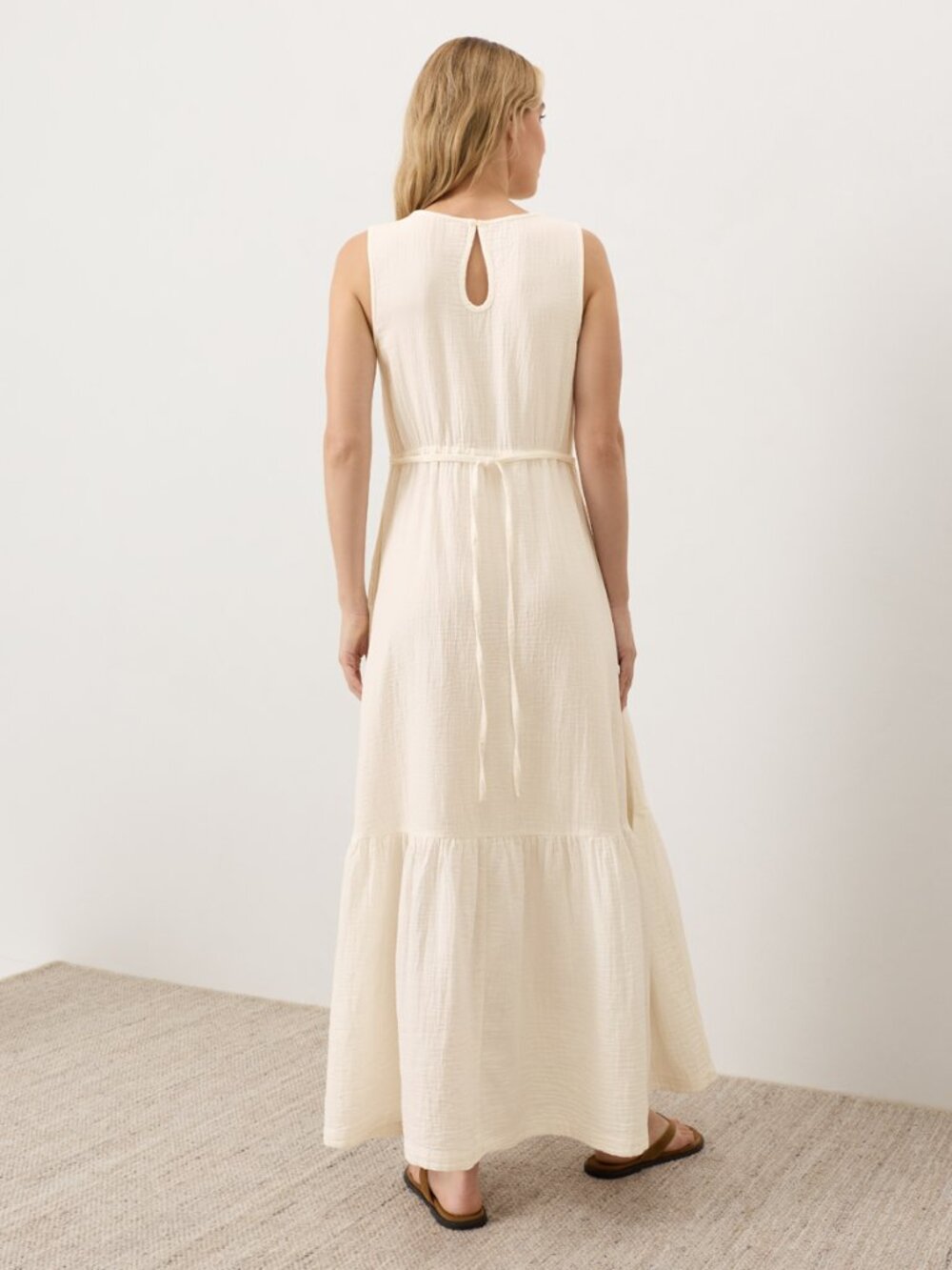 Organic Coastal Double Gauze Beach To Brunch Maxi Dress - Picture 3 of 7
